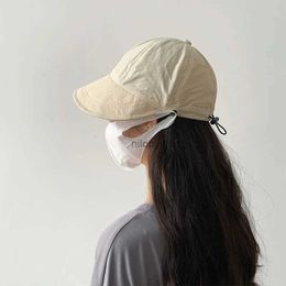 Caps à balle a mis à niveau le tas de baseball à séchage rapide femmes japonaises accrochent des masques de protection du soleil chapeaux d'été Capes légères respirantes en plein air