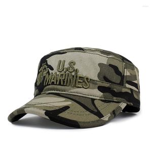 Casquettes de baseball US Marines 3D Brodé Militaire Chapeaux Hommes Femmes Camouflage Flat Top Corps Cap Bonne Qualité Coton Camo Hat