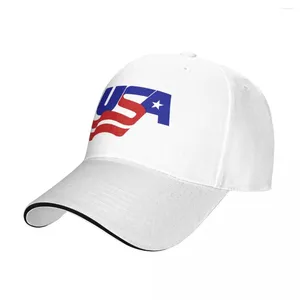 Casquettes de balle USA Lettre Imprimer Casquette de baseball Art Street Style Trucker Hat Printemps Hommes Femmes Tennis Design