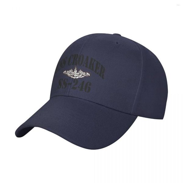 Bola de bolas USS Croaker (SS-246) Tienda de béisbol Camionero de béisbol Hat Man For the Sun Fashion Beach Hats Women's