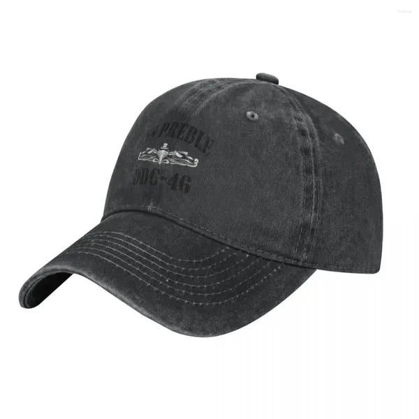 Casquettes de balle USS PREBLE (DDG-46) magasin de navire chapeau de cowboy casquette militaire homme goutte personnalisé femmes visière de plage hommes