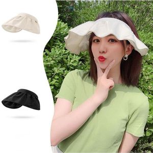 Casquettes de balle Protection UV UPF 50 Chapeau de soleil Rétractable Épingle à cheveux Bandeau Seau Été Hommes Femmes Large Large Bord Randonnée En Plein Air Hip Hop Chapeaux