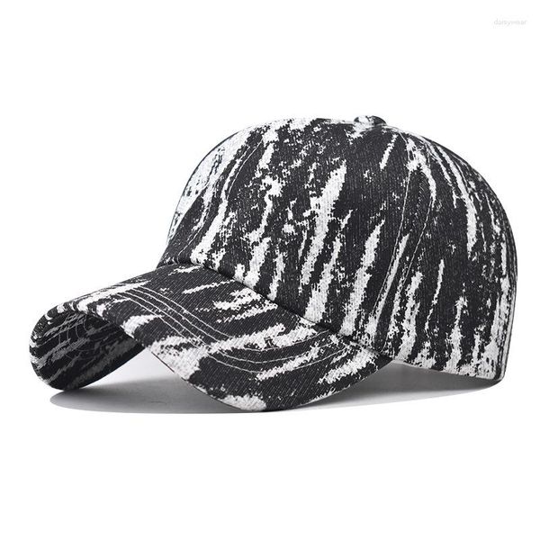 Gorras de béisbol VACIGODEN moda Tie-dye gorra de béisbol hombres mujeres estilo chino Hip Hop al aire libre deportes casuales algodón ajustable sombrero para el sol