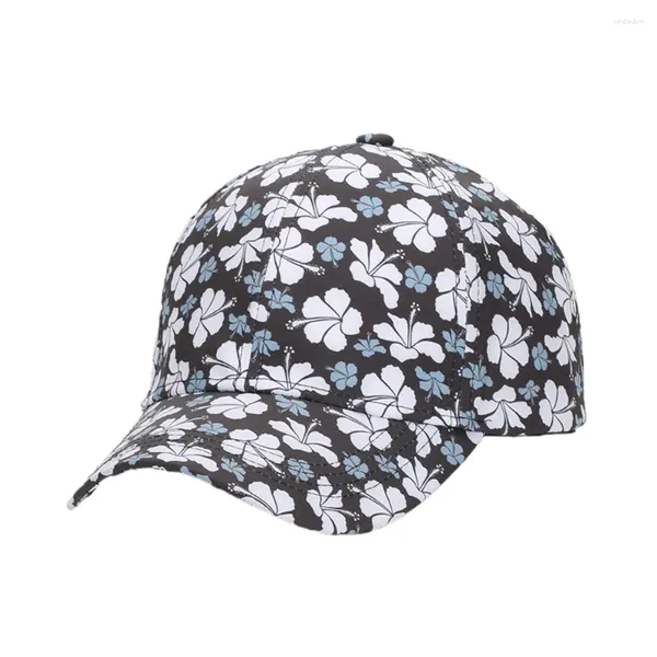 Casquettes de baseball VACIGODEN Summer Fashion Flower Printing Casquette de baseball Femme Sports de plein air Casual Protection solaire Chapeau respirant réglable