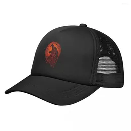 Ball Caps Viking Valhalla Odin Fenrir Loki's Son Mesh Baseball Cap Unisex Outdoor Hat Adjustable Snapback Summer Trucker