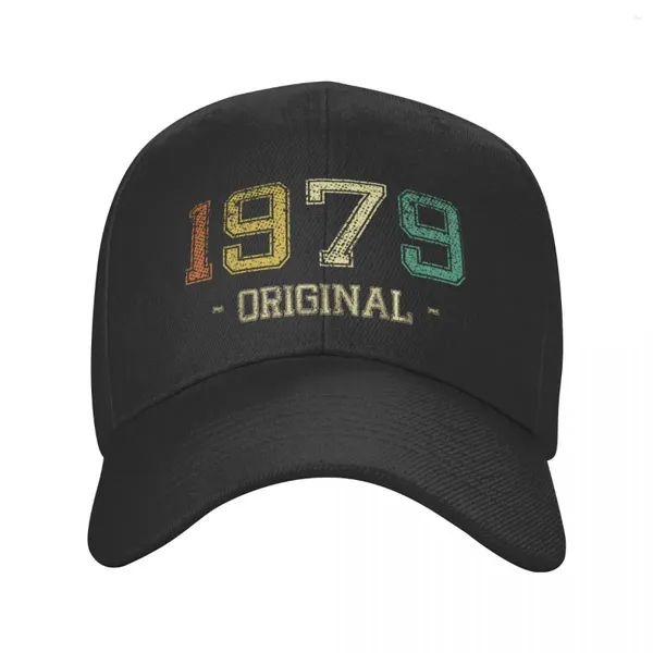 Gorras de bola Vintage 1979 Gorra de béisbol Mujeres Hombres Transpirable en regalo de cumpleaños Papá Sombrero Deportes Snapback Primavera Verano Sombreros