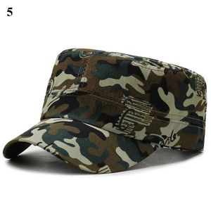 Caps à balle Camouflage vintage Chapeaux militaires militaires plaqués de baseball plats pour hommes chapeaux militaires tactiques de sports extérieurs