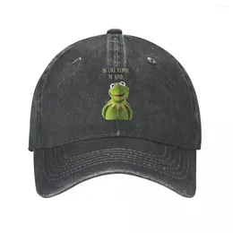 Kogelcaps vintage kikker cartoon honkbal pet voor mannen vrouwen noodlijdende denim gewassen snapback hoed anime outdoor alle seizoenen reizen