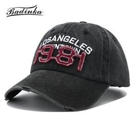 Casquettes de baseball Lettre Vintage Chapeau de broderie pour hommes Gorra Hombres Y2k Designer Casquettes de baseball en plein air pour femmes Chapeaux F2875 231027