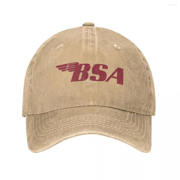 Gorras de bola Vintage Red BSA Estilo unisex Béisbol Motocicletas Sombreros de mezclilla desgastados Gorra de verano al aire libre Snapback