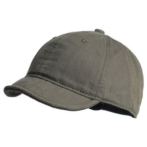 Ball Caps Vintage Short Brim Cotton Baseball Cap Men Women Dad Hoed Verstelbare Trucker Style Low Profile 221125