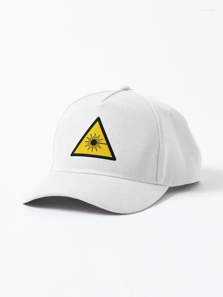 Gorras de bola que advierten sobre la radiación láser