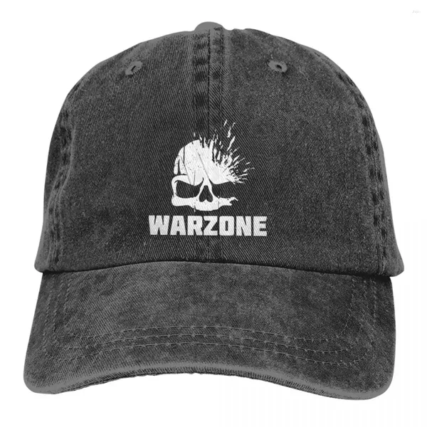 Casquettes de baseball Warzone Heads Casquette de baseball classique à visière COD Black Ops Cold War Sun Shade Chapeaux pour hommes femmes