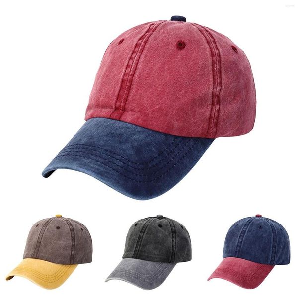 Ball Caps Washed Cotton Baseball Cap Spring and Summer Women's Max 1 Hat Organisateur pour Clear Boys Beach