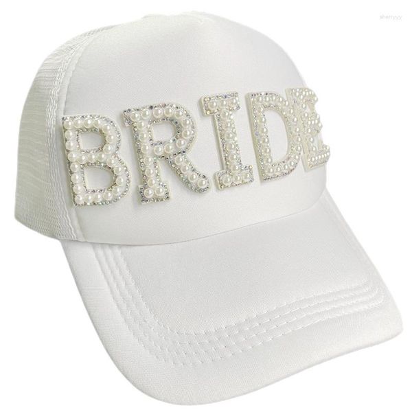 Gorras de béisbol de boda gorra de béisbol de la tribu de la perla novia MR decoración dama de honor regalo equipo despedida de soltero Po Props carta día