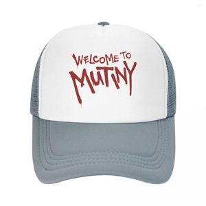Casquettes de baseball Welcome To Mutiny Casquette de baseball Fashion Beach Hat Man Luxury Wild Christmas Women's