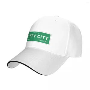 Ball Caps Welkom bij Titty City Baseball Cap Aangepaste hoeden Hoed Stranduitje Sport Zon Voor Dames Heren