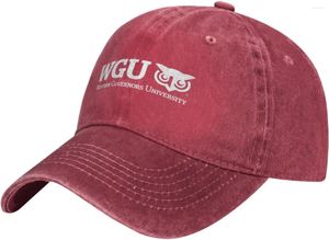 Ball Caps Western Governors University Logo Hat de baseball ajusté Coton de baseball Coton Cowboy à la mode pour l'homme femme