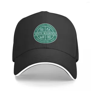 Ball Caps White Mountain National Forest Heraldic Logo Baseball Cap Trucker Beach Hat Men Women's