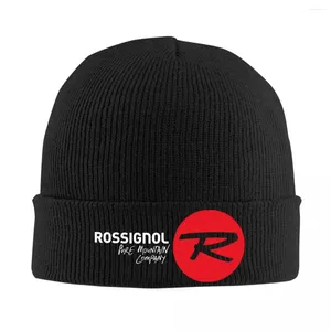 Capes de balle blanches Rossignol logo chapeau tricoté femmes hommes hiver model skullies chaudes chapeaux de bonnet