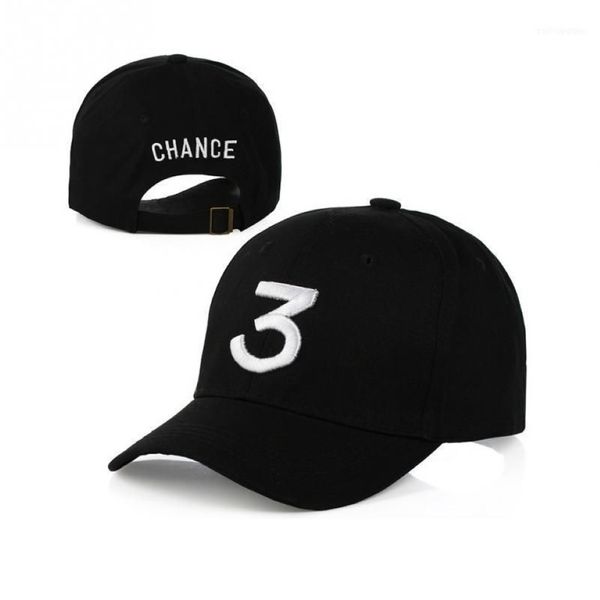 Gorras de bola Whole-Chance 3 Rapper Gorra de béisbol Carta Bordado Snapback Hombres Mujeres Hip Hop Hat Street Fashion Gótico Gorro11309A