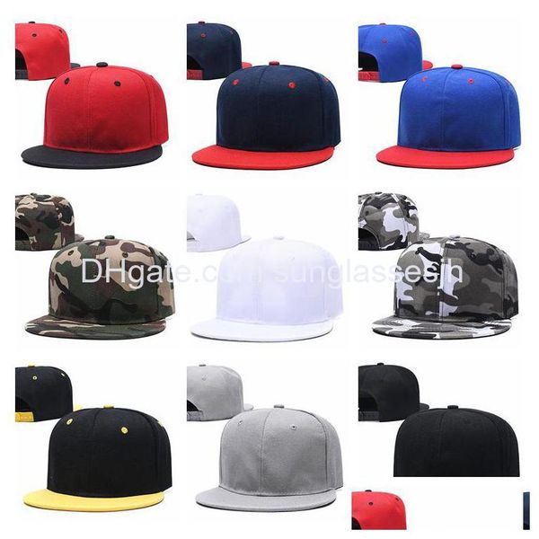 Gorras de bola Venta al por mayor Todo el equipo Hombre Snapbacks Bordado Baloncesto Gorras ajustables Hip Hop Hueso Marca Sombrero Cuero H Dhfr6