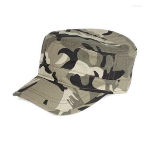 Casquettes de Baseball en gros Camo patchs militaires Flat Top Army Sports Baseball Hats Trucker Hat