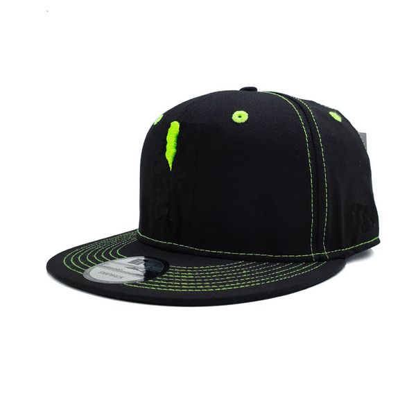 Gorras de béisbol Venta al por mayor última gorra de béisbol de alta calidad motocicleta sombrero verde bordado 3D broches de presión sombrero de carreras sombrero de camión 230724