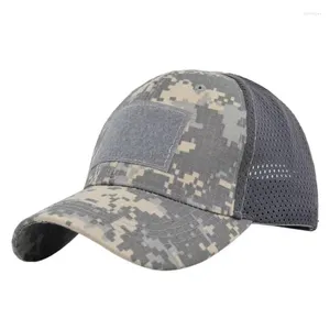 Ball Caps Groothandel in hoogwaardige camouflage militaire honkbal Traf Mesh tactische legersport verstelbare snapback papa hoed unisex