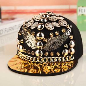 Ball Caps Groothandel Spiked Rivet Nail Handgemaakt Slangenleer Leer Luxe Merk Snapback Voor Dames Heren Wit Zwart Nieuwigheid Baseball Cap Hoeden x0927