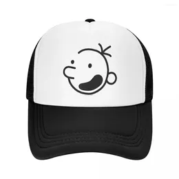 Casquettes de baseball Wimpy Kid Head Loded Diper Mesh Baseball Cap Outdoor Trucker Diary Of A Hats Respirant Snapback Racing