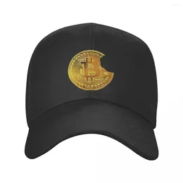 Kogelcaps met een bijt honkbal pet volwassen unisex crypto cryptocurrency blockchain nerd btc verstelbare papa hoed voor mannen vrouwen buiten