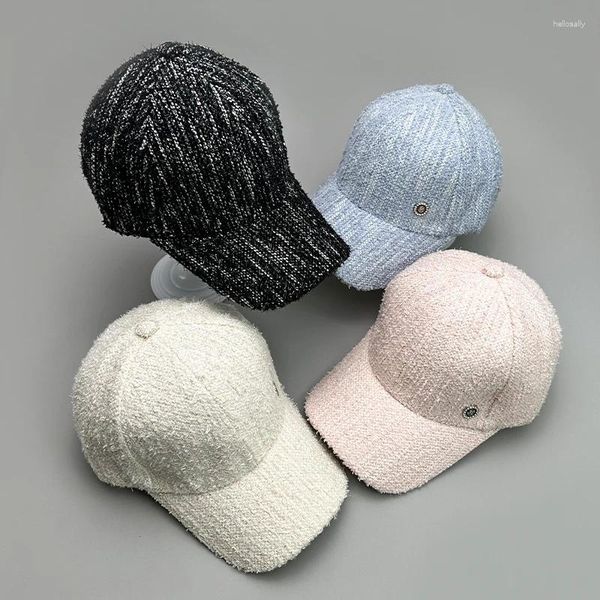 Casquettes de balle femmes coton mode Snapback polyvalent Polyester coréen brillant soie Styles loisirs bord incurvé chapeau lettre chaude