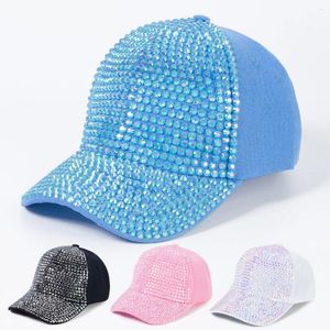 Ball Caps Dames Diamond Inlay Cap Strass Honkbal Vrouwelijk Verstelbaar Casual Outdoor Mode Streetwear Hoed Dans Jazz Hiphop