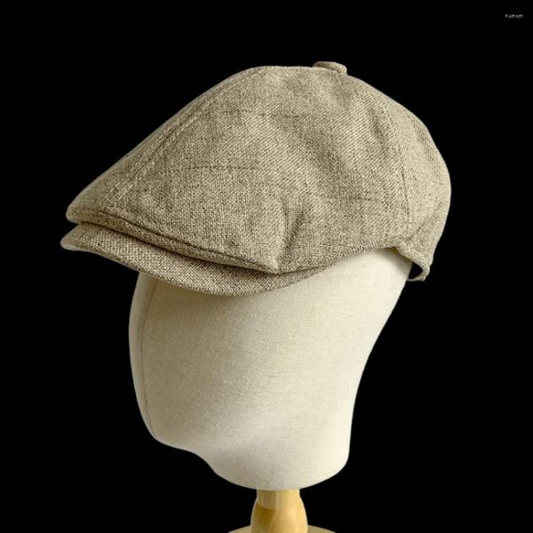 Casquettes de baseball en coton et lin pour femmes et filles, casquette Sboy Vintage Y2K, béret respirant, été, printemps, hiver, automne, chapeau de Style coréen