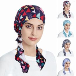 Casquettes de baseball femmes chapeau décontracté imprimé tête casquette couvre-chef musulman Turban