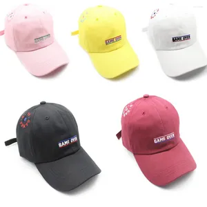 Ball Caps Vrouwen Mannen Hip Hop Kpop Bboy Snapback Baseball Cap Borduren Brief Game Casual Zonneklep Mode Vader Hoed Dansen Sport