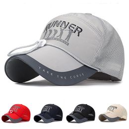 Ballkappen! Dames heren caps honkbal zomer longbrimed ademende schaduw winddichte reflecterende gestreepte hoed gorras 230508