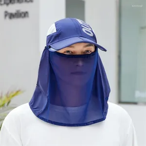 Capes de balle pour le visage d'été pour femmes Ultraviolet résistant à l'extérieur pliage de cyclisme voile solaire masque facial