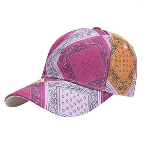 Casquettes de balle femmes mode d'été plage réglable lavable coton casquette de Baseball chapeau de soleil en plein air Plaid Fedora