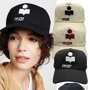 Casquettes de baseball Casquette de baseball pour hommes et femmes Mar Ant Canvas Chapeau de créateur Pare-soleil équipé d'un patch en peau de veau Doublure en coton Cappello Soft Luxury Marant7mli