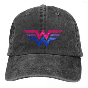 Gorras de béisbol Wonder Pride Bisexual Baseball Peaked Cap LGBT Minority Sun Shade Sombreros para hombres y mujeres