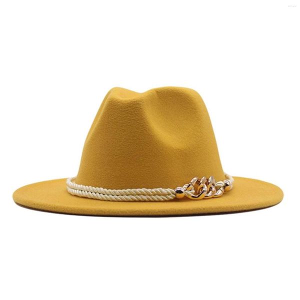 Gorras de béisbol Lana Panamá Floppy Hebilla ancha Sombrero Cinturón Clásico Fedora para mujer Béisbol Parques y recreación Sombreros de embrague para hombres Capilla