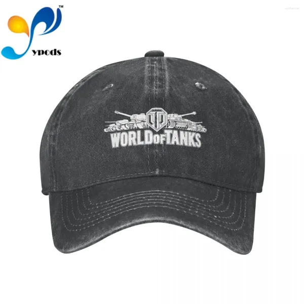 Gorras de bola World Of Tanks Logo Unisex Gorra de béisbol Hombres Mujeres Snapback Hat Papá Verano Sol para y sombreros