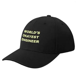 Ball Caps World's Okeste Engineer Baseball Cap Beach Bag Trucker hoeden Black Hat Drop for Men Dames