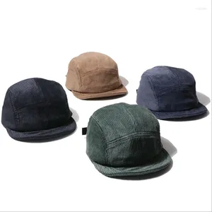 Ball Caps WZCX Korte Rand Effen Kleur Baseball Cap Verstelbare Koreaanse Versie Mannen Soft Top Lente Herfst Vintage Papa Hoed piekte