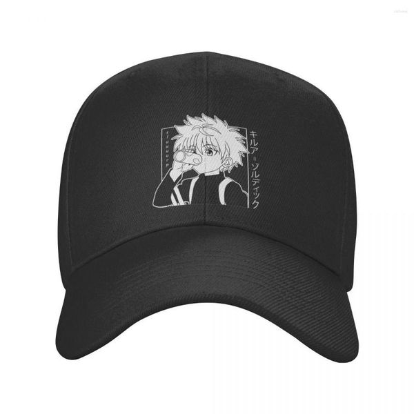 Bonés Bola X Boné De Beisebol Feminino Masculino Respirável Killua Zoldyck Dad Hat Summer Streetwear Snapback Hats Trucker