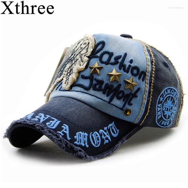 Gorras de bola Xtres marca algodón moda bordado estilo antiguo gorra de béisbol casquette snapback sombrero para hombres mujeres