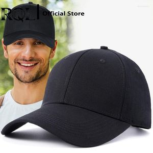 Gorras de bola XXL Big Head Gorra de béisbol para hombres Corona extra alta Sólido Peinado Sarga Estructurado Transpirable Largo Brim Sun Sports Trucker Hat