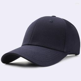 Casquettes de baseball XXXL grande taille supplémentaire coton plaine casquette de baseball hommes tête réglable dur doublé printemps été